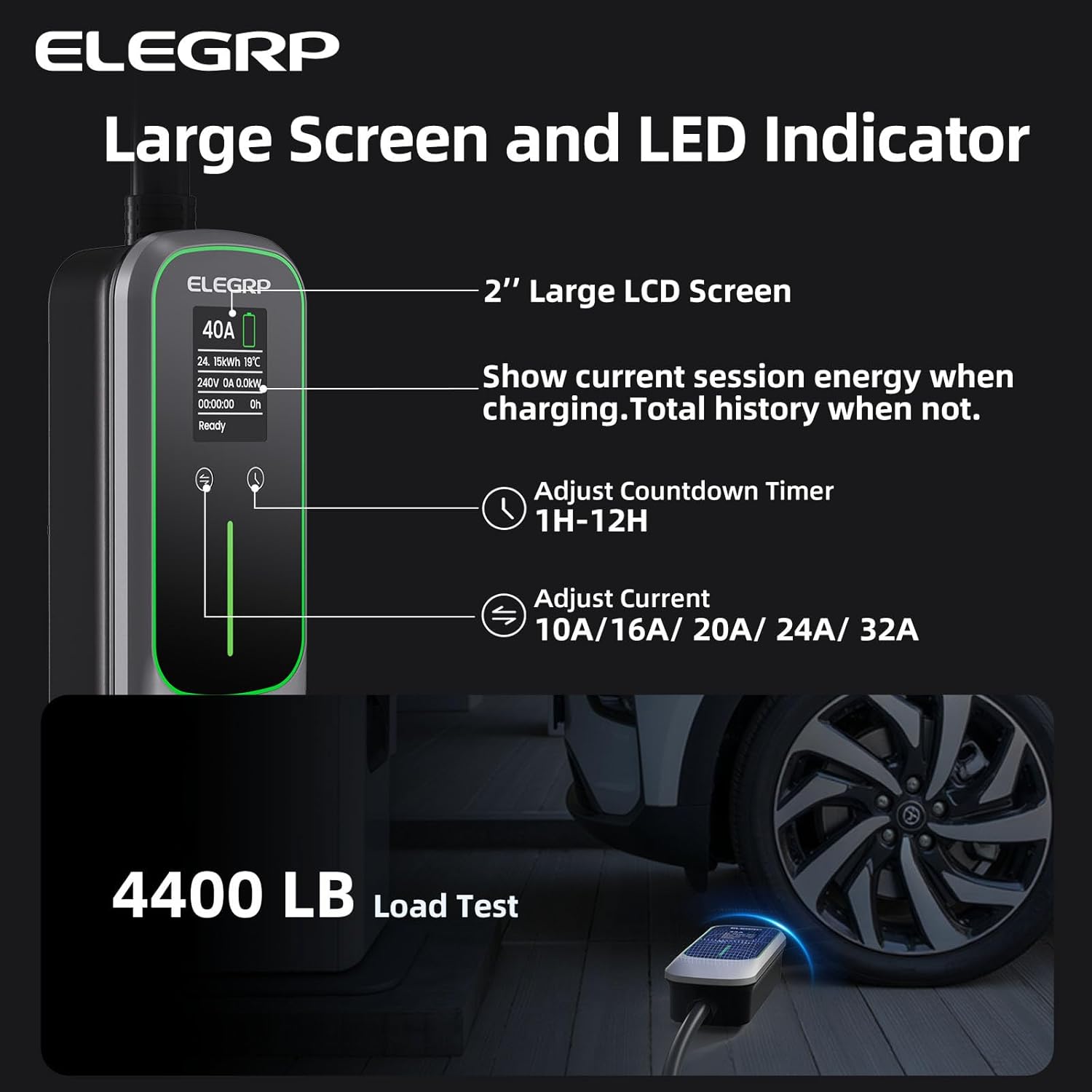 ELEGRP 32 Amp Portable Electri - Portable Ev Charger recension och pris