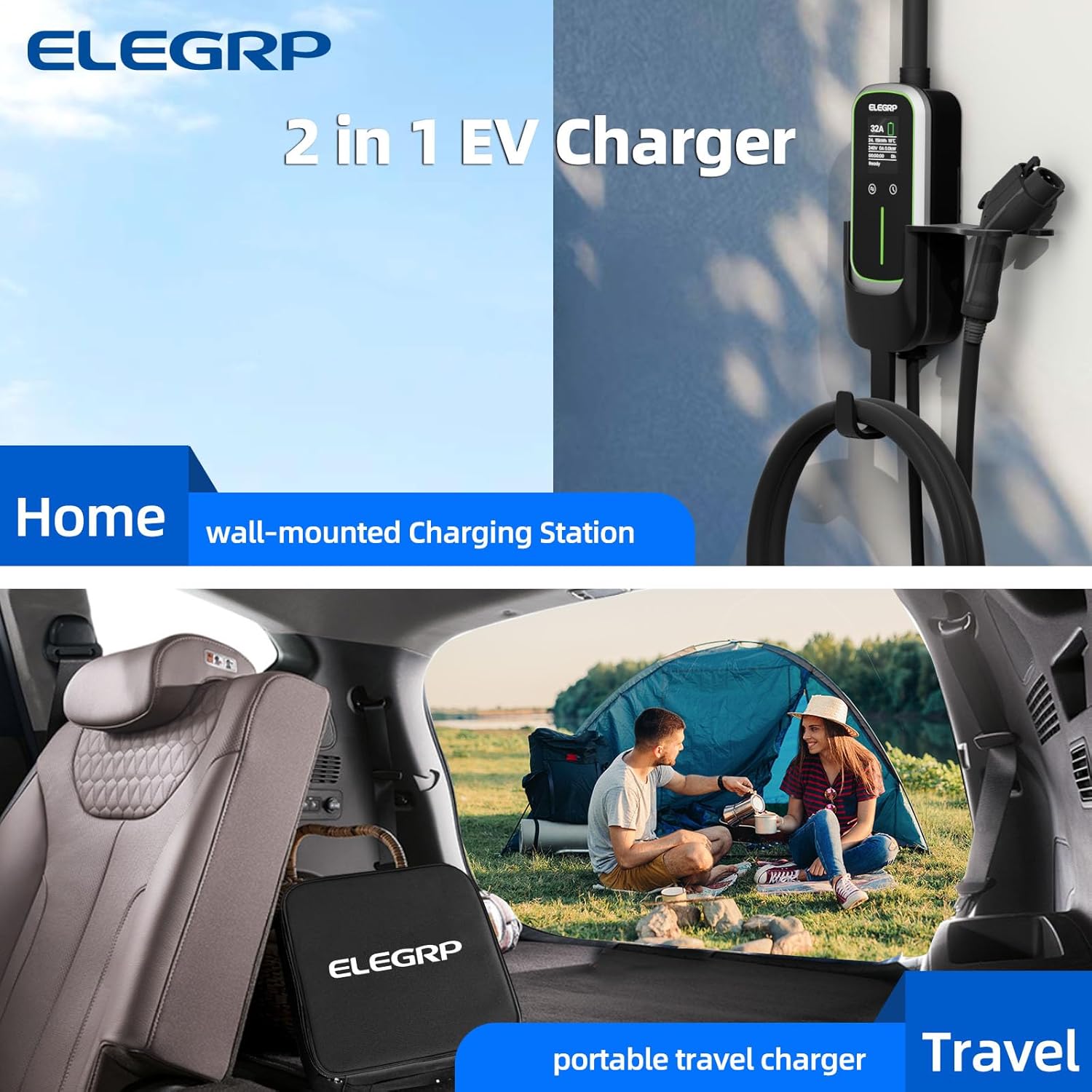 ELEGRP 32 Amp Portable Electri - Portable Ev Charger recension och pris