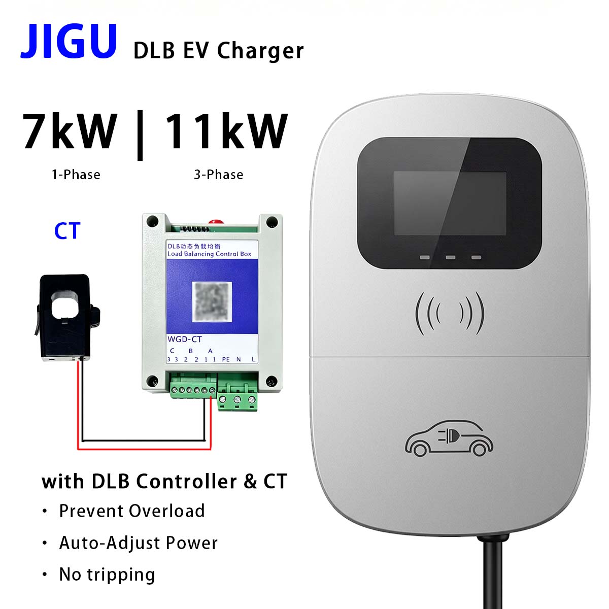 JIGU Dynamic Load Balancing EV - Wallbox Ev recension och pris