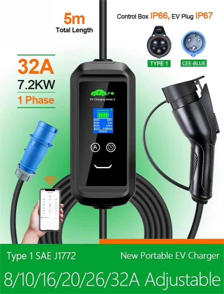Custom USA AC Portable EV Char - Ev Charging Pile recension och pris