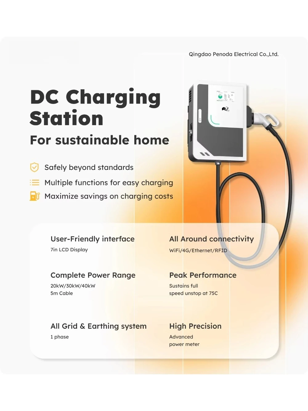 High Performance Evse 30kw 40k - Ev Charging Pile recension och pris