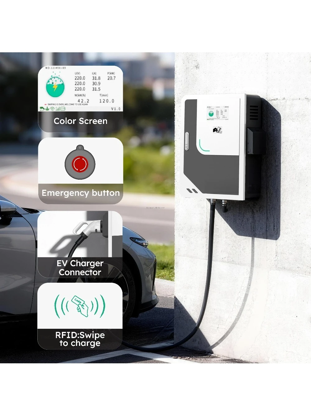 High Performance Evse 30kw 40k - Ev Charging Pile recension och pris