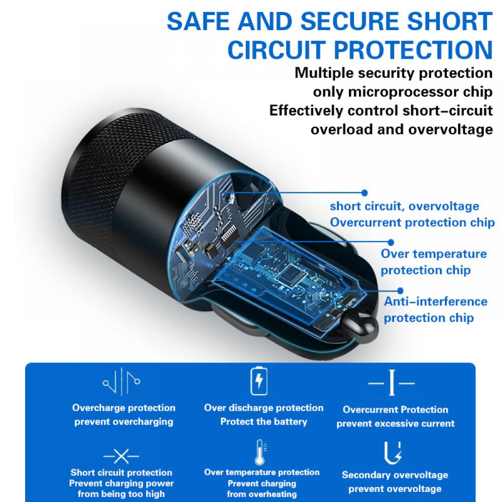 66W USB Car Charger Type C Fas - Fast Ev Charger recension och pris