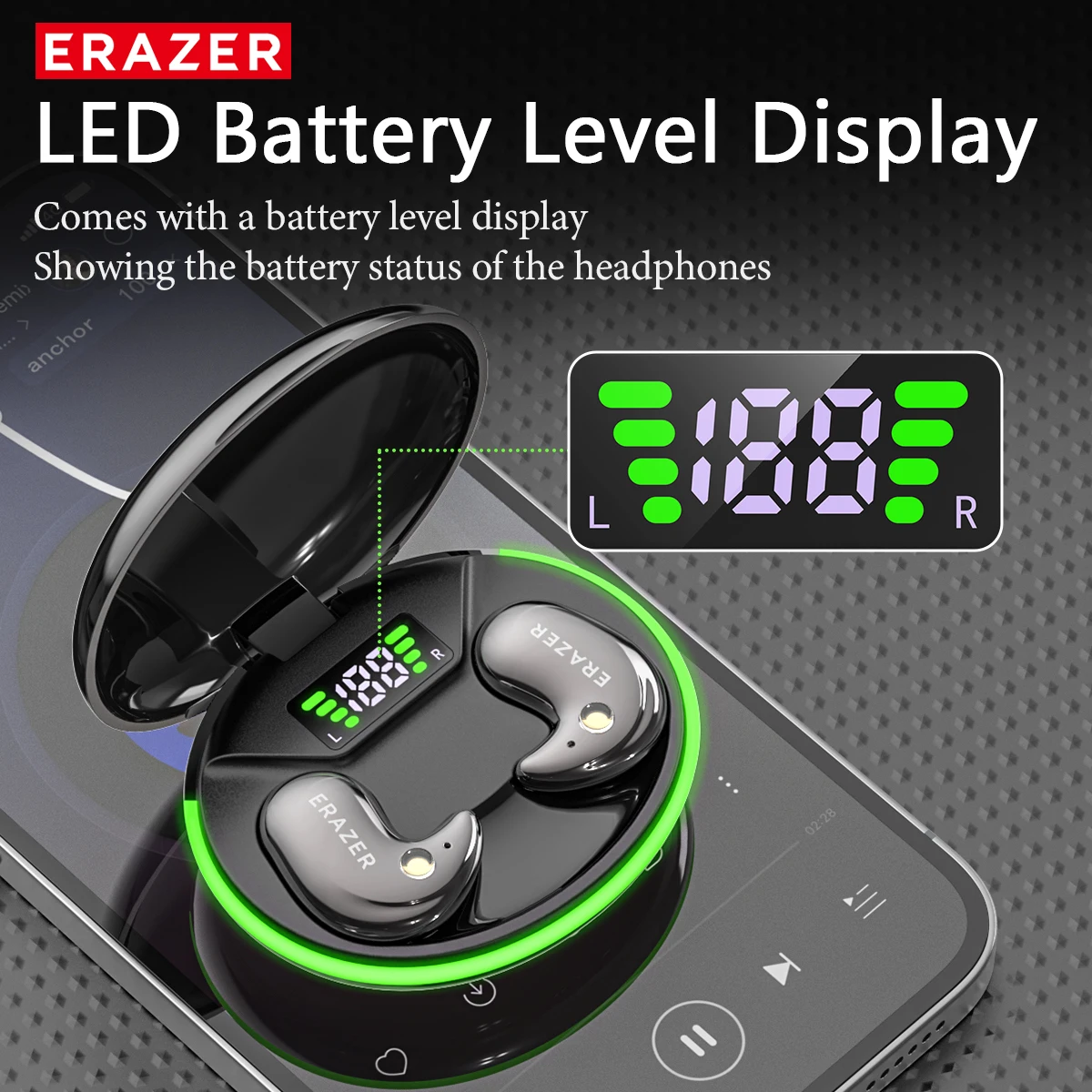 EARZER XF58 In-Ear Bluetooth H - Type 2 Charger recension och pris