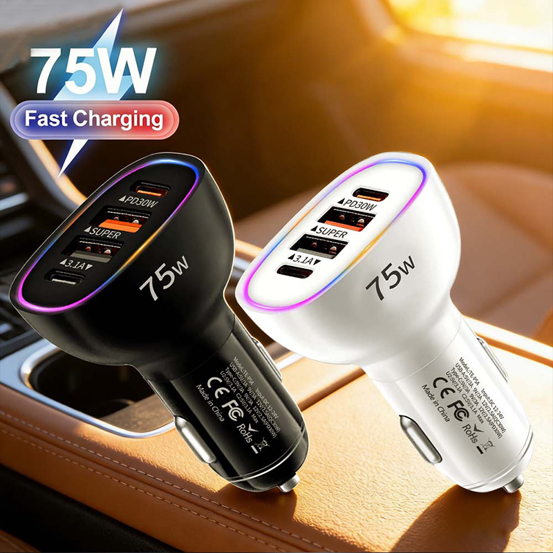 75W Multiple Port Car Charger  - Fast Ev Charger recension och pris