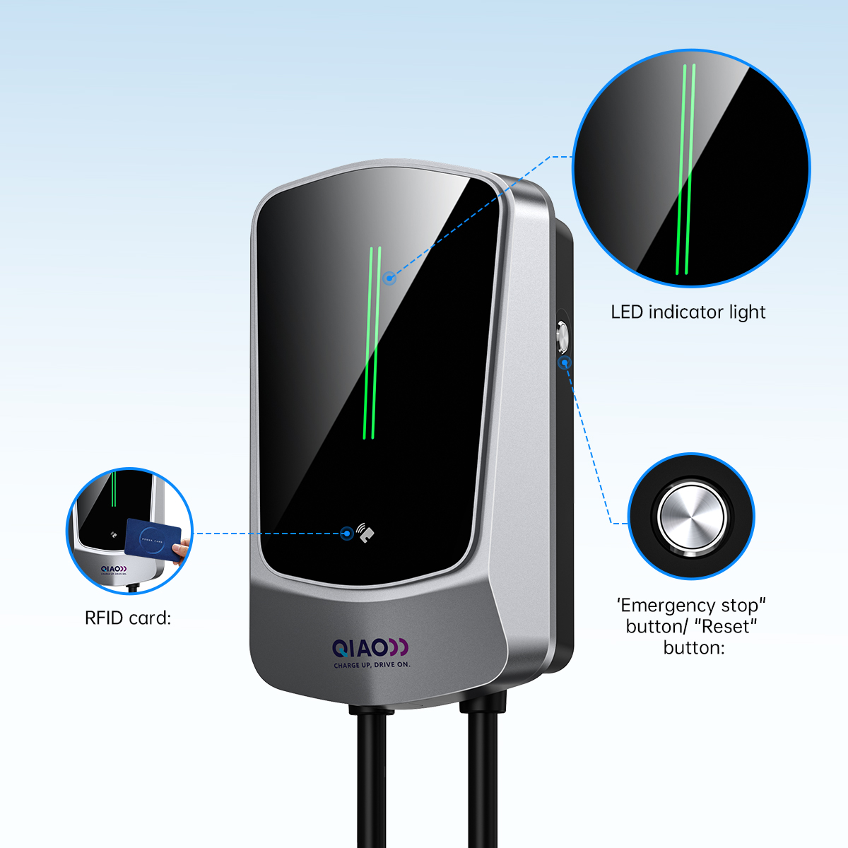 QIAO Type 2 Home EV Charger 7. - Home Ev Charger recension och pris