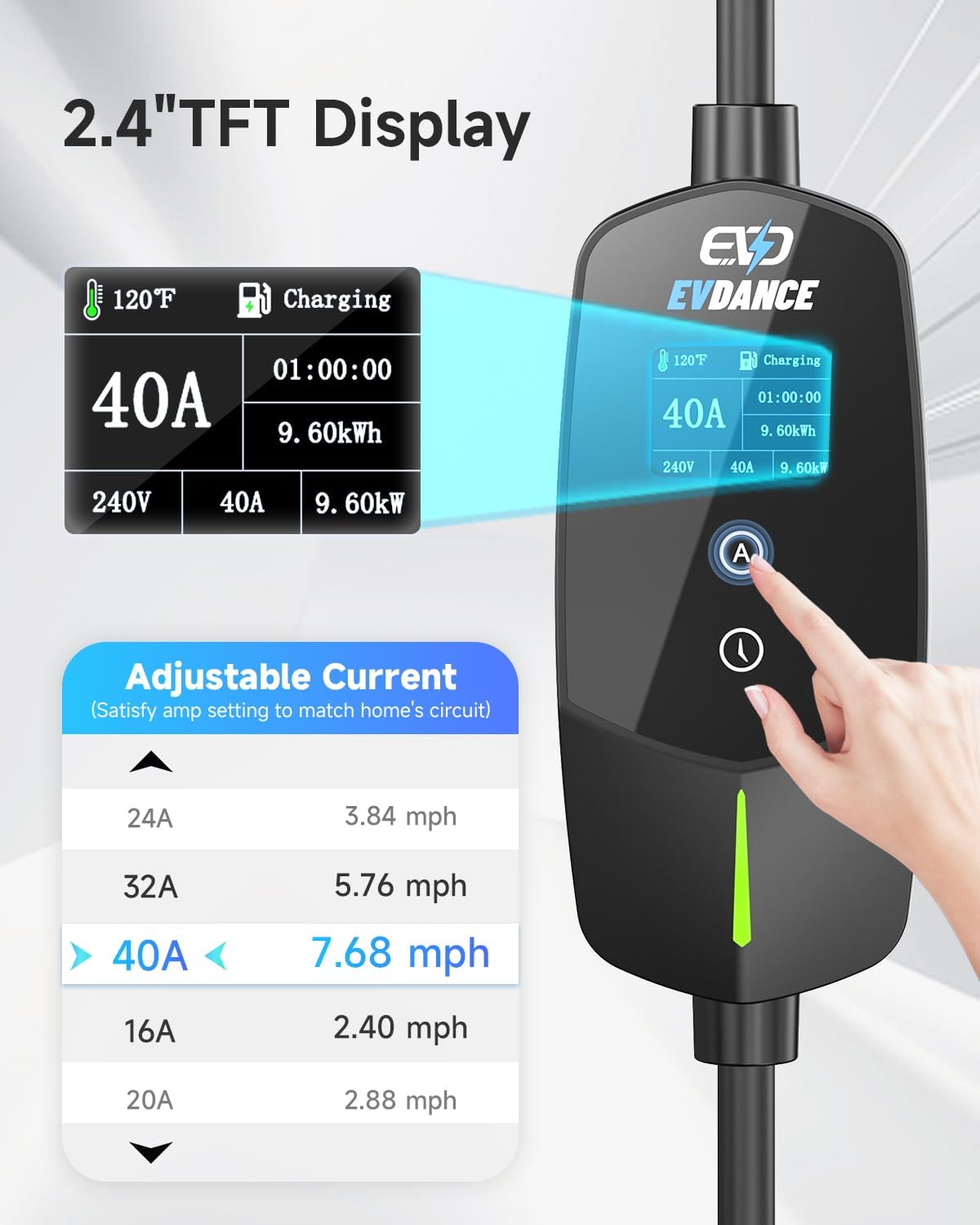 EVDANCE Portable EV Charger fo - Portable Ev Charger recension och pris