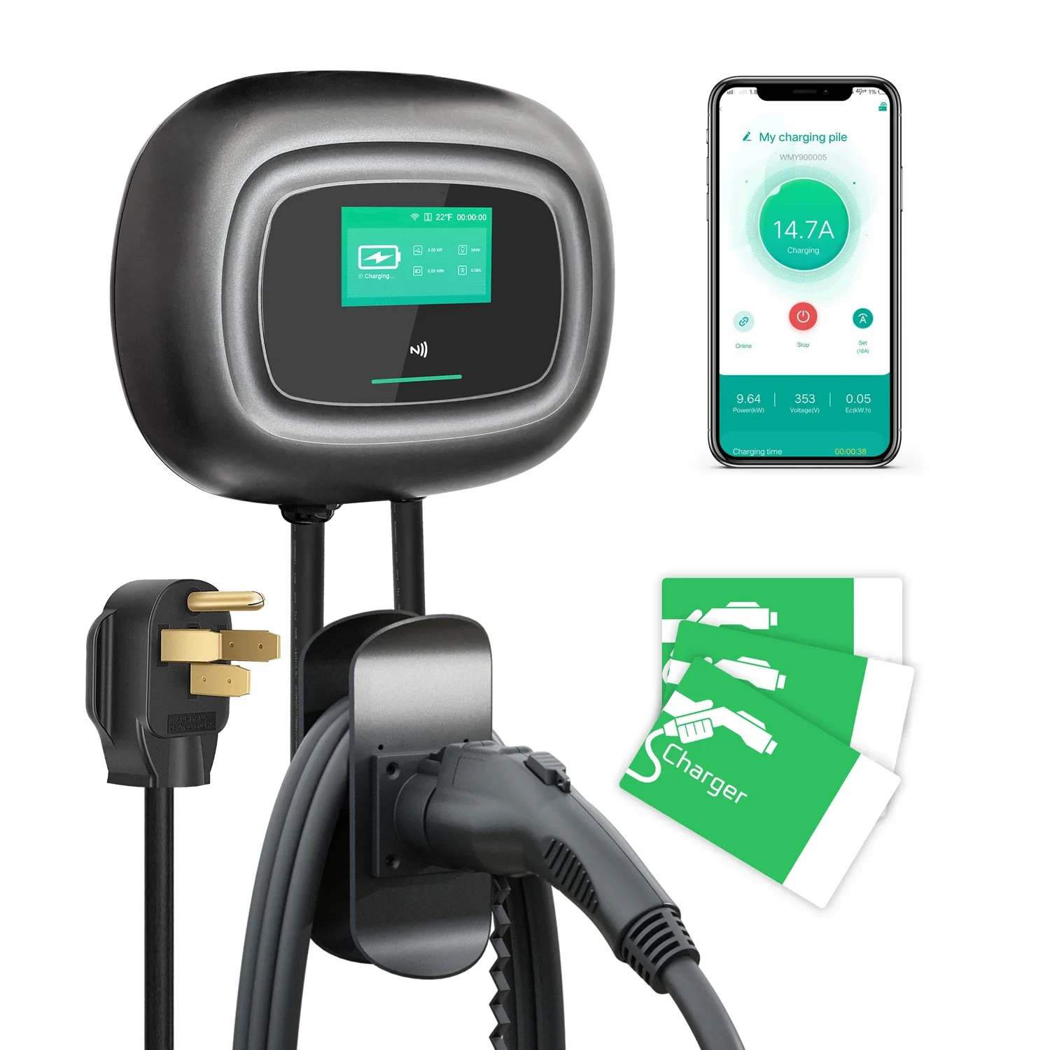 NEW Khons Wall-Mounted Electri - Fast Ev Charger recension och pris